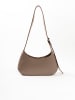 Lia Biassoni Leren schoudertas "Sorra" beige - (B)32 x (H)19 x (D)6 cm