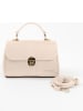 Lia Biassoni Leren handtas "Carsia" beige - (B)27 x (H)19 x (D)13 cm