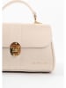 Lia Biassoni Leren handtas "Carsia" beige - (B)27 x (H)19 x (D)13 cm