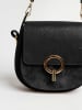 Lia Biassoni Leren schoudertas "Catona" zwart - (B)20 x (H)19 x (D)9 cm