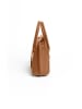 Lia Biassoni Leren handtas lichtbruin - (B)30 x (H)23 x (D)11 cm