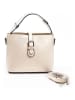 Lia Biassoni Leren handtas "Sinello" beige - (B)25 x (H)20 x (D)12 cm