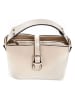 Lia Biassoni Leren handtas "Sinello" beige - (B)25 x (H)20 x (D)12 cm