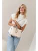Lia Biassoni Leren handtas "Sinello" beige - (B)25 x (H)20 x (D)12 cm