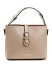 Lia Biassoni Leren handtas "Sinello" taupe - (B)25 x (H)20 x (D)12 cm