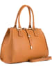 Lia Biassoni Leren handtas cognackleurig - (B)35 x (H)25 x (D)11 cm