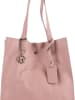 Lia Biassoni Leder-Schultertasche in Rosa - (B)34 x (H)28 x (T)12 cm