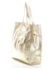 Lia Biassoni Leder-Schultertasche "Busento" in Gold - (B)28 x (H)34 x (T)12 cm