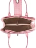 Lia Biassoni Leder-Henkeltasche in Rosa - (B)26 x (H)17 x (T)12 cm