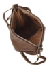 Lia Biassoni Skórzana torebka w kolorze brązowym - 19 x 21 x 10 cm