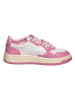 AUTRY Leren sneakers "Medalist" wit/roze