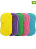 Genius 5-delige set: microvezelsponsen ‘'Clia 2in1’' meerkleurig