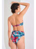 Lisca Bikini-Oberteil in Blau/ Rot