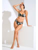 Lisca Bikini-Oberteil in Schwarz/ Weiß