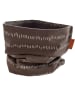 LiVi Loop-Schal "Stripes brown" in Braun - (L)50 x (B)24 cm