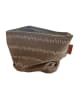 LiVi Loop-Schal "Stripes taupe" in Beige/Grau - (L)50 x (B)24 cm