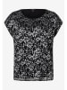 More & More Bluse in Schwarz/ Grau