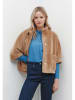 More & More Teddyjacke in Camel
