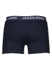 Jack & Jones 5er-Set: Boxershorts "Kingston" in Hellgrau/ Blau/ Dunkelblau