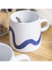 TABLE PASSION 3-delige set: mokken "Bering" wit/beige/blauw - 450 ml