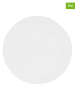 TABLE PASSION 6er-Set: Speiseteller "Ellipse" in Weiß - Ø 28 cm 