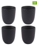 TABLE PASSION 4er-Set: Becher in Schwarz - 200 ml