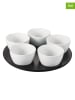 TABLE PASSION 6-delige serveerset ''Piccolo'' wit/zwart