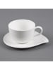TABLE PASSION 2-delige set: koffiekoppen "Petale" wit - 550 ml