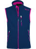 Trollkids Softshellbodywarmer "Trollfjord" donkerblauw