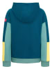 Trollkids Hoodie "Rondane" in Blau/ Gelb