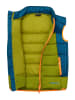 Trollkids Doorgestikte bodywarmer "Hardanger" kaki/blauw/oranje