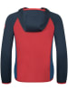 Trollkids Fleece vest "Seiland" donkerblauw/rood