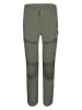 Trollkids Spodnie trekkingowe Zipp-Off "Nordfjord" - Slim fit - w kolorze khaki