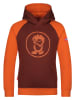 Trollkids Hoodie "Alesund" in Braun/ Orange