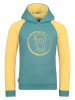 Trollkids Hoodie "Stavanger" in Grün/ Gelb