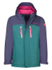 Trollkids 3in1-Funktionsjacke "Bryggen" in Lila/ Petrol