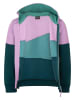 Trollkids Sweatvest "Alesund" turquoise/donkergroen/paars