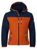 Trollkids Fleece vest "Stavanger" donkerblauw/oranje