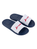 Rider Pantoletten "Step" in Dunkelblau/ Weiß/ Rot