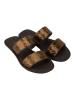 Grendha Pantoletten "Buriti Icone" in Braun/ Gold