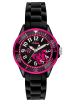 S. Oliver Kwartshorloge zwart/roze