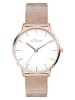 s.Oliver Kwartshorloge roségoudkleurig/wit