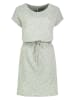 Sublevel Kleid in Grün/ Weiß