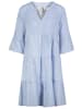 Sublevel Kleid in Hellblau/ Weiß