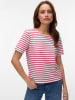 Vero Moda Bluse in Rot/ Weiß
