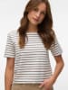 Vero Moda Bluzka w kolorze brązowo-białym