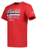 Geographical Norway Koszulka "Palm" w kolorze czerwonym