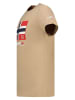 Geographical Norway Koszulka "Newflag" w kolorze beżowym