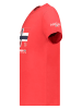 Geographical Norway Koszulka "Newflag" w kolorze czerwonym