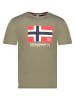 Geographical Norway Shirt "Newflag" kaki